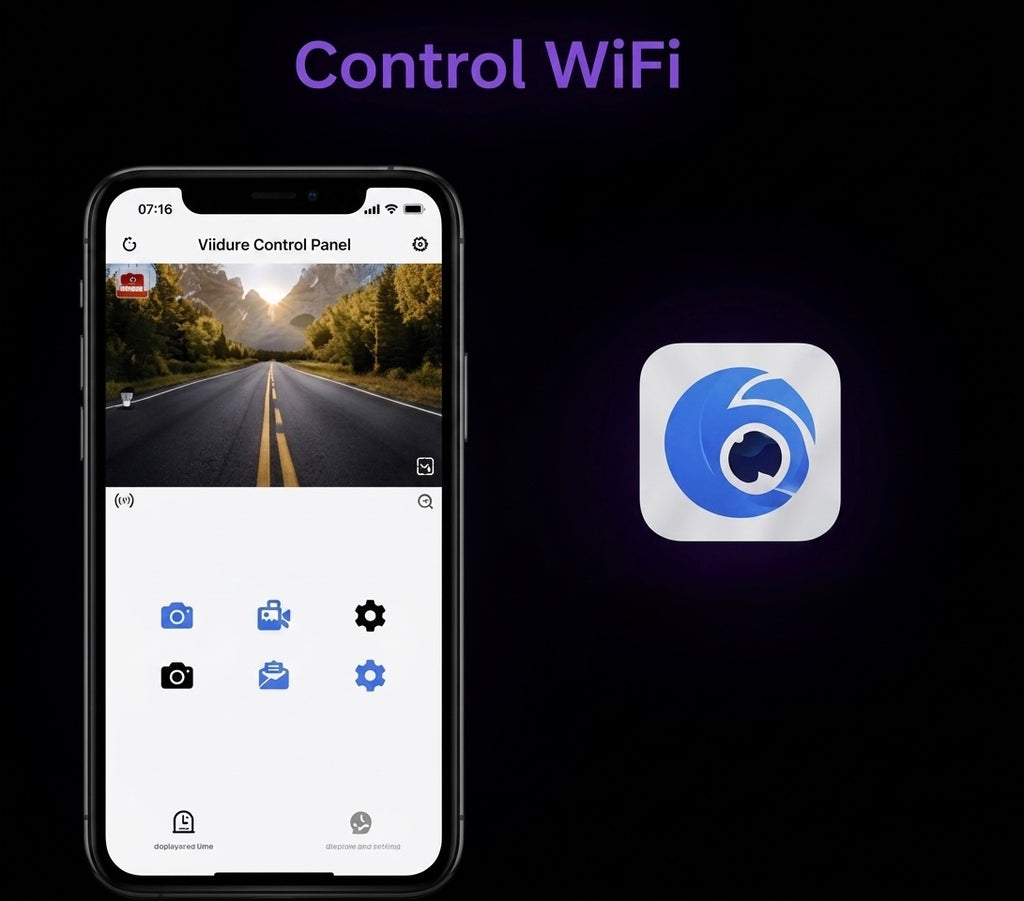 Cámara Dash Cam 4K Premium con WiFi y GPS