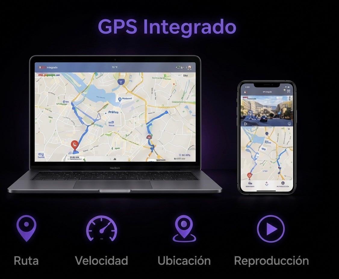 Cámara Dash Cam 4K Premium con WiFi y GPS