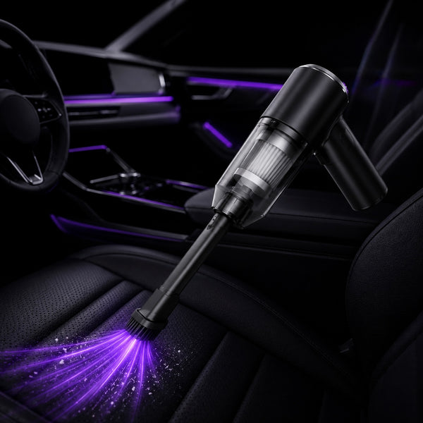 Mini Aspiradora Premium Inalámbrica para Coche - Alta Potencia 2 en 1