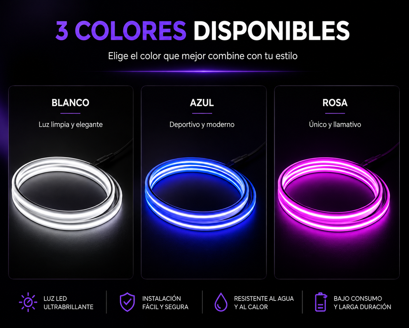 Tira LED Inteligente para Maletero de Coche